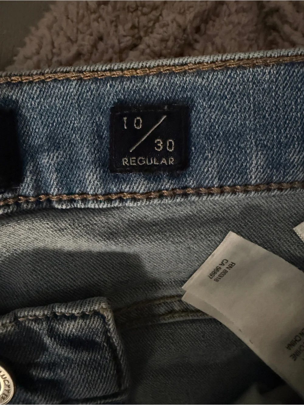 Lucky Brand Ava Mid Rise Boot jeans